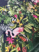 Tropical Animals Sequin Fabric, 2 - Way Stretch Sequin Fabric By The Yard - Whotex Online Fabric Store