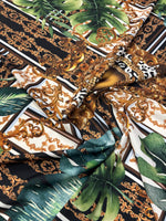 Tropical Baroque Crepe Fabric by the Metre - Whotex Fabrics London