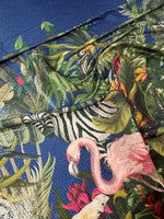 Tropical Jungle Animal Print Sequin Fabric - Whotex Fabrics London