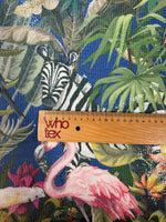 Tropical Jungle Animal Print Sequin Fabric - Whotex Fabrics London