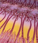 Tropical Palm Ombre Fabric for Summer Dresses - Whotex Fabrics London
