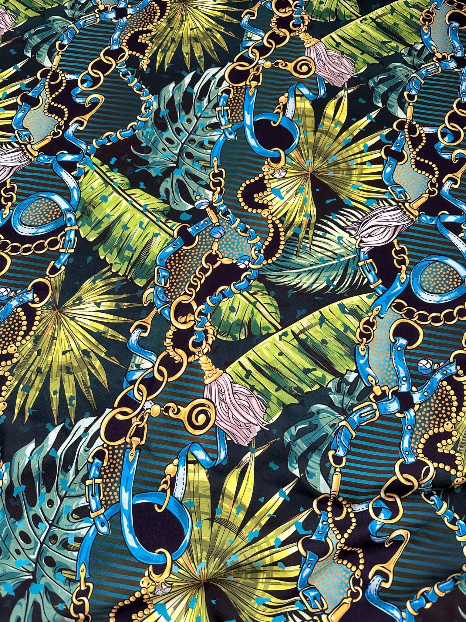 Tropical Pattern Fabric, Chain Belt pattern Fabric - Whotex Online Fabric Store