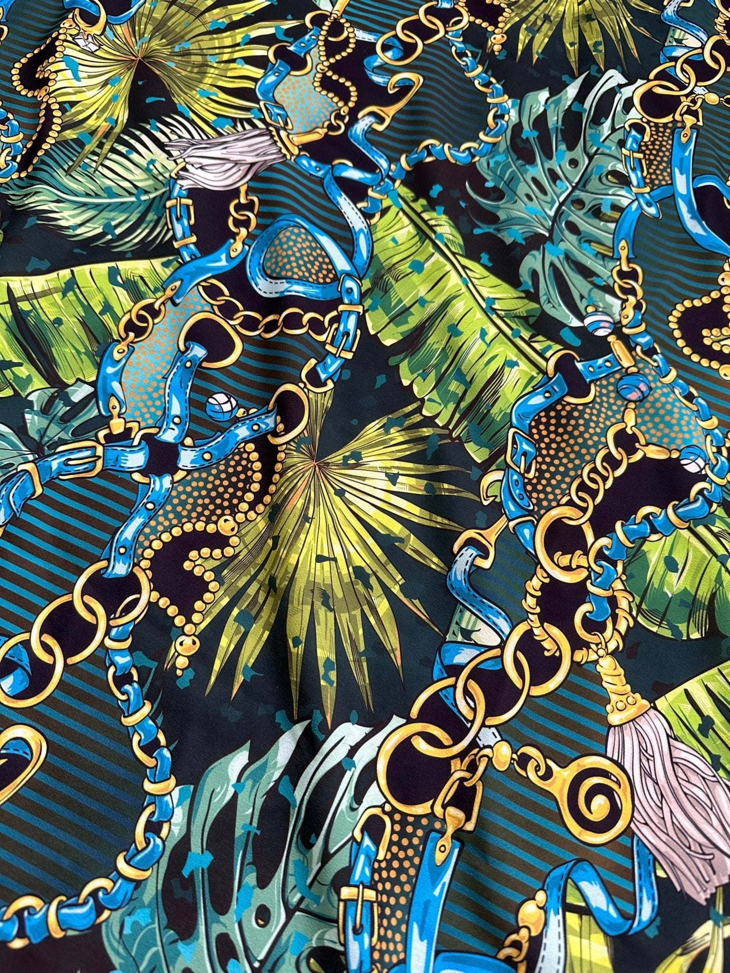 Tropical Pattern Fabric, Chain Belt pattern Fabric - Whotex Online Fabric Store