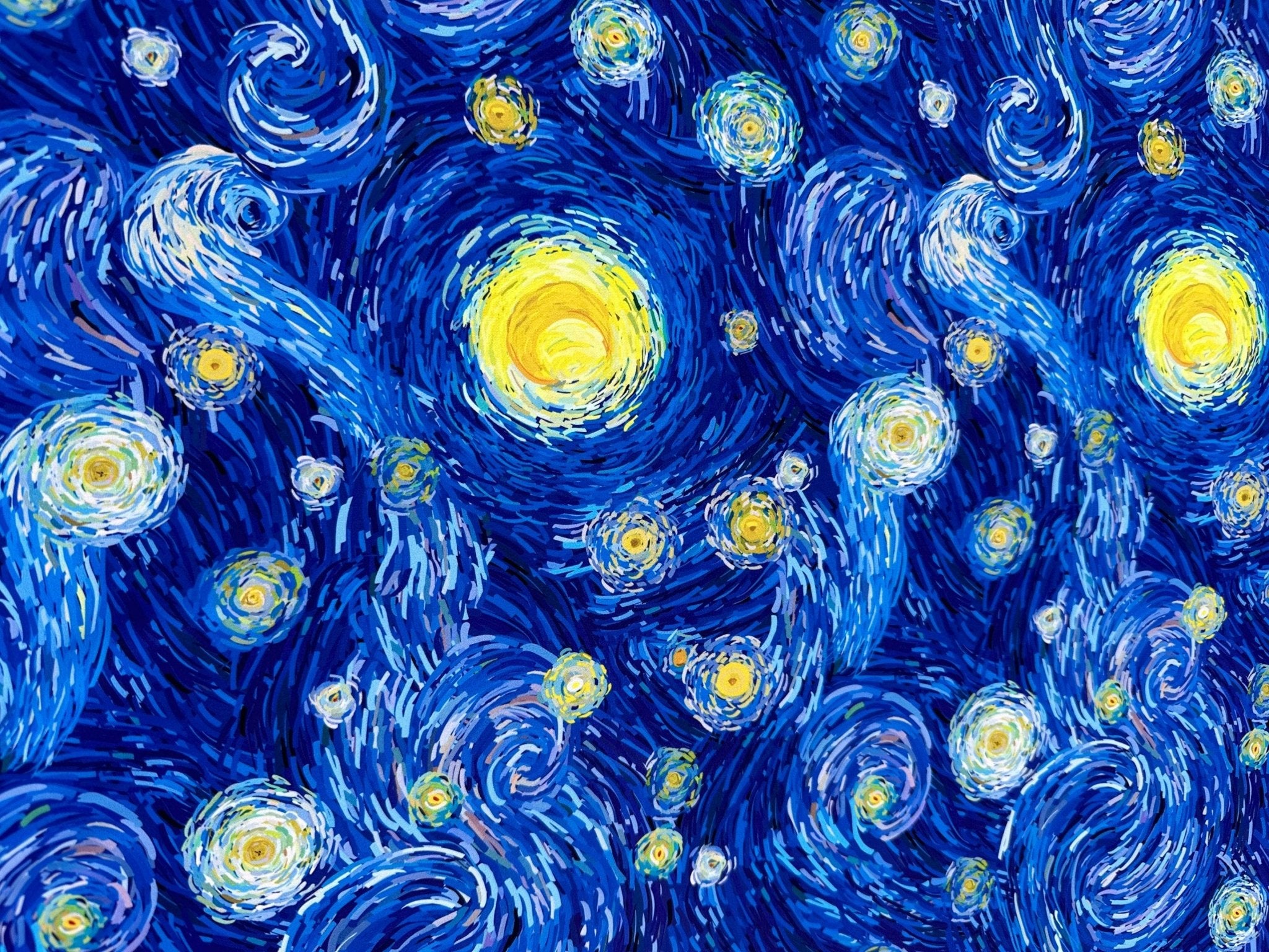 Van Gogh Style Fabric By The Yard - Whotex Online Fabric Store