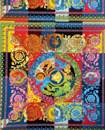 Vibrant Baroque Patchwork Fabric by the Metre - Whotex Fabrics London