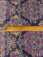 Vibrant Bohemian Paisley Fabric – Colorful Mandala Fabric By The Yard - Whotex Online Fabric Store