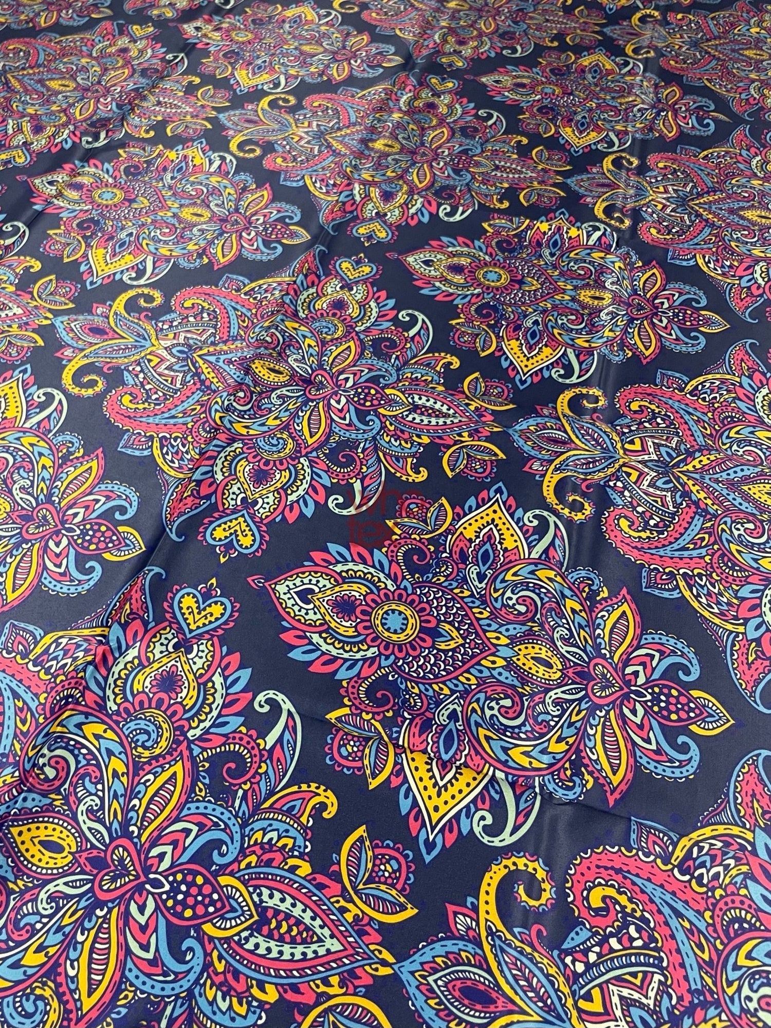 Vibrant Bohemian Paisley Fabric – Colorful Mandala Fabric By The Yard - Whotex Online Fabric Store