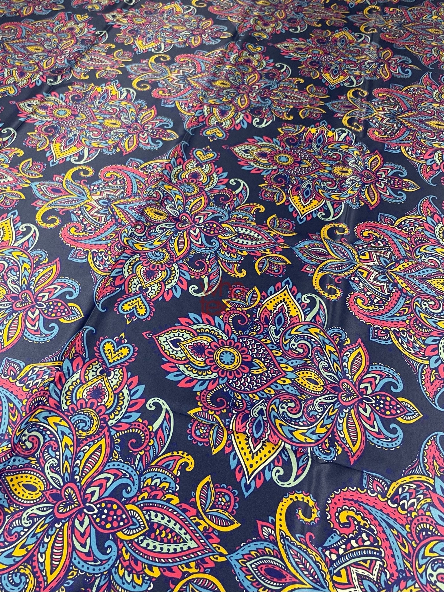 Vibrant Bohemian Paisley Fabric – Colorful Mandala Fabric By The Yard - Whotex Online Fabric Store