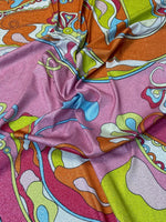 Vibrant Paisley Lurex Fabric by the Metre - Whotex Fabrics London