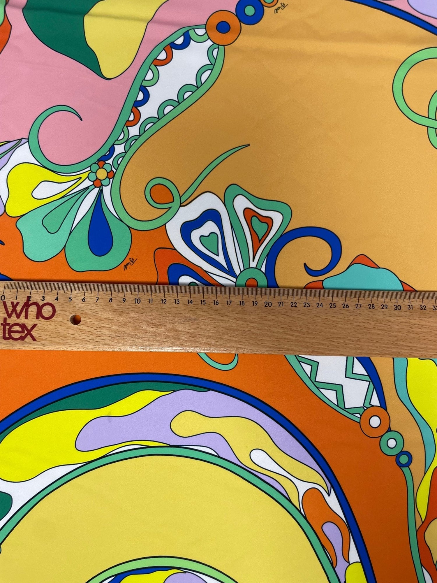 Vibrant Psychedelic Pattern Fabric – Retro Abstract Multicolor Textile Design - Whotex Online Fabric Store