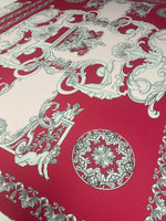 Vintage Baroque Cherub Pattern Fabric in Pink - Whotex Online Fabric Store