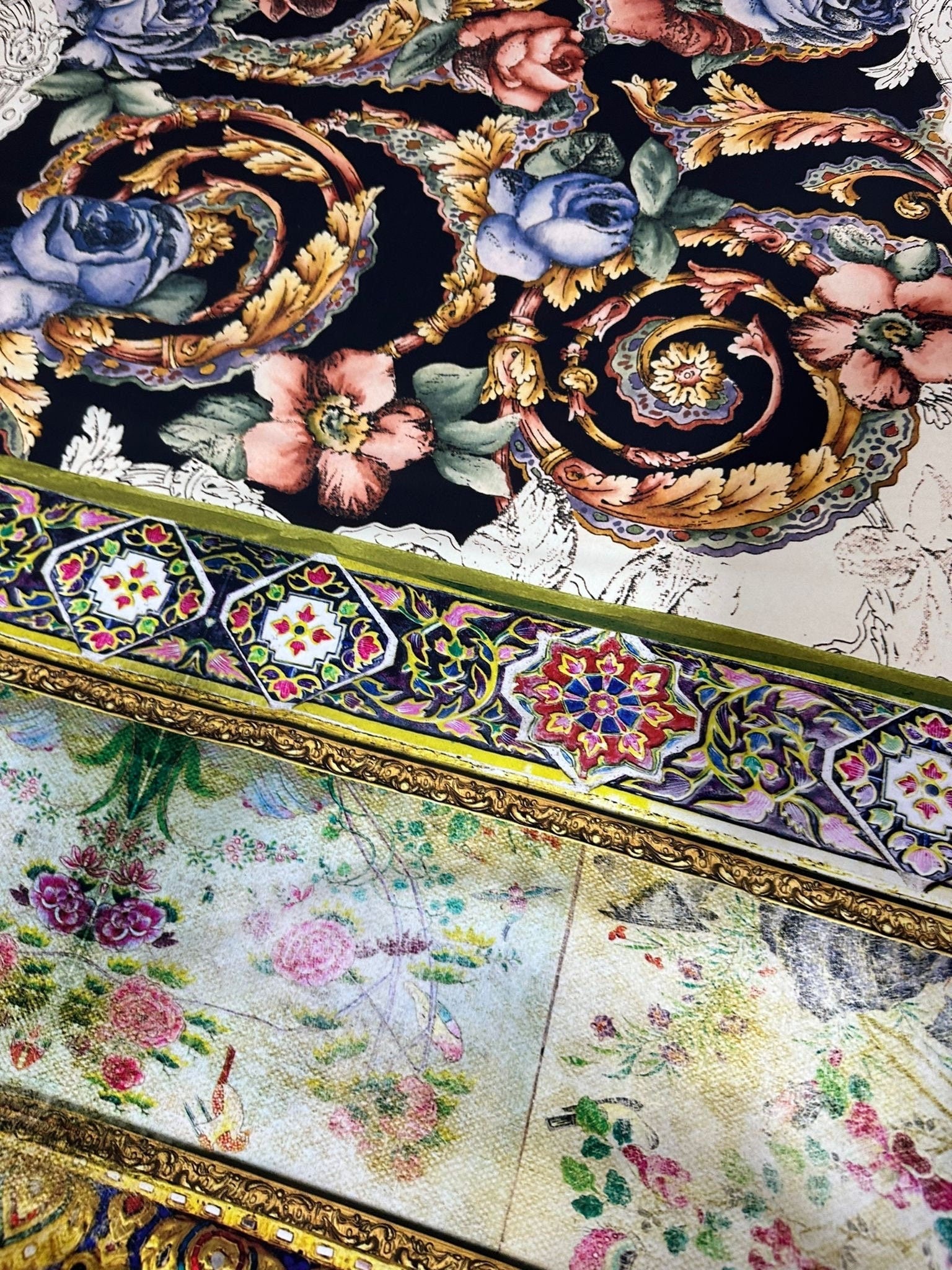 Vintage Baroque Pattern Fabric, Floral Pattern high quality Fabric - Whotex Online Fabric Store
