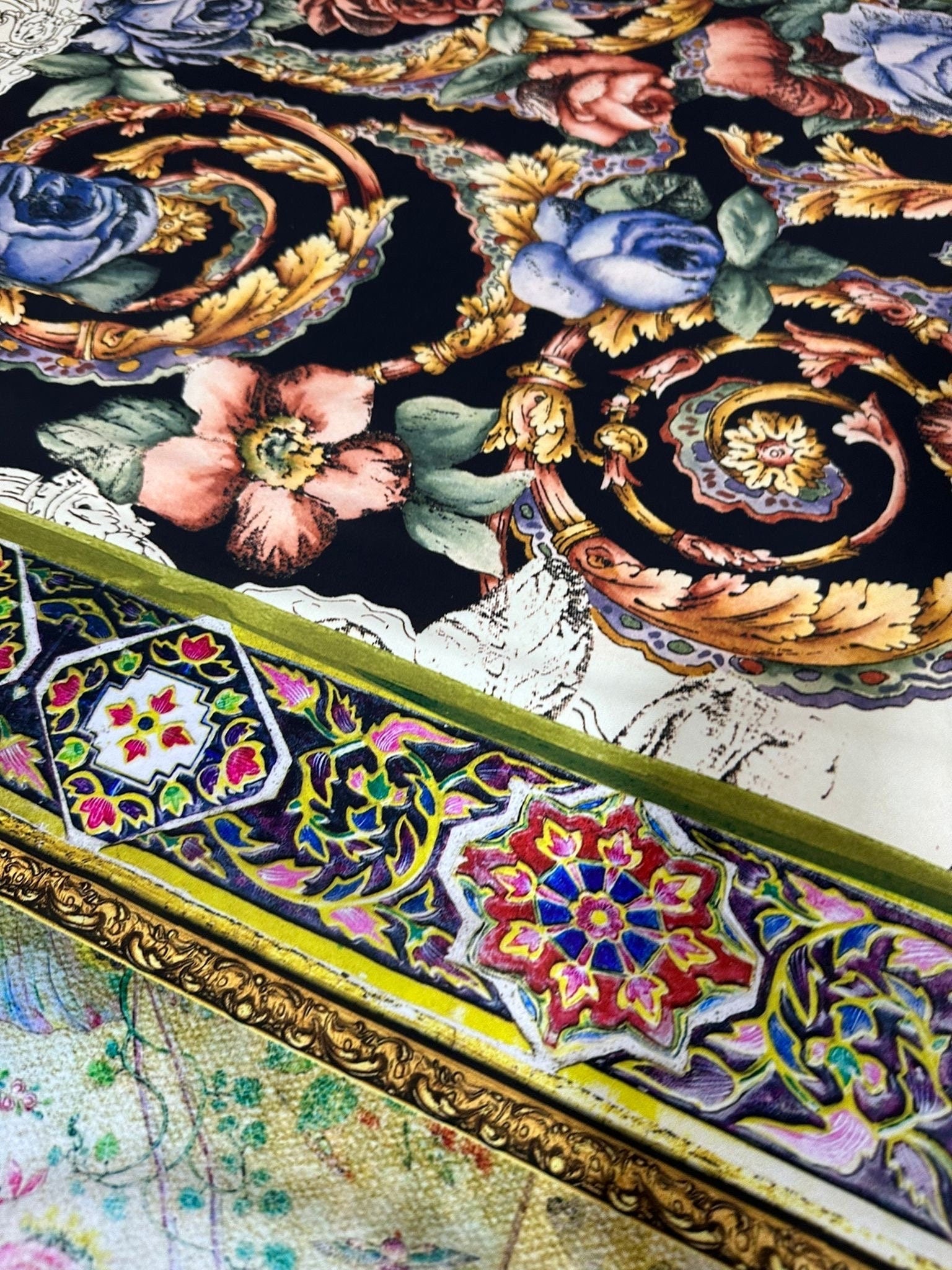 Vintage Baroque Pattern Fabric, Floral Pattern high quality Fabric - Whotex Online Fabric Store