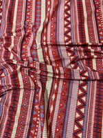 Vintage Ethnic Pattern Fabric, Shimmer Ottoman Fabric, 4 - Way Stretch - Whotex Online Fabric Store