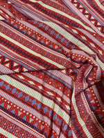 Vintage Ethnic Pattern Fabric, Shimmer Ottoman Fabric, 4 - Way Stretch - Whotex Online Fabric Store