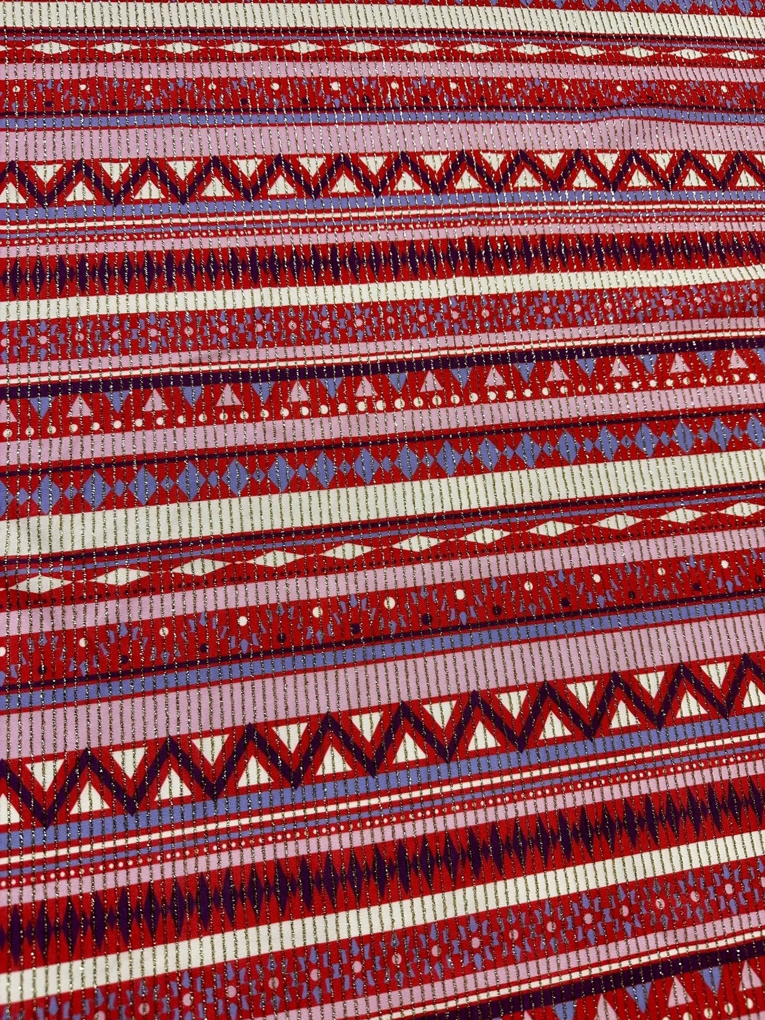 Vintage Ethnic Pattern Fabric, Shimmer Ottoman Fabric, 4 - Way Stretch - Whotex Online Fabric Store