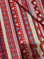 Vintage Ethnic Pattern Fabric, Shimmer Ottoman Fabric, 4 - Way Stretch - Whotex Online Fabric Store
