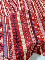 Vintage Ethnic Pattern Fabric, Shimmer Ottoman Fabric, 4 - Way Stretch - Whotex Online Fabric Store