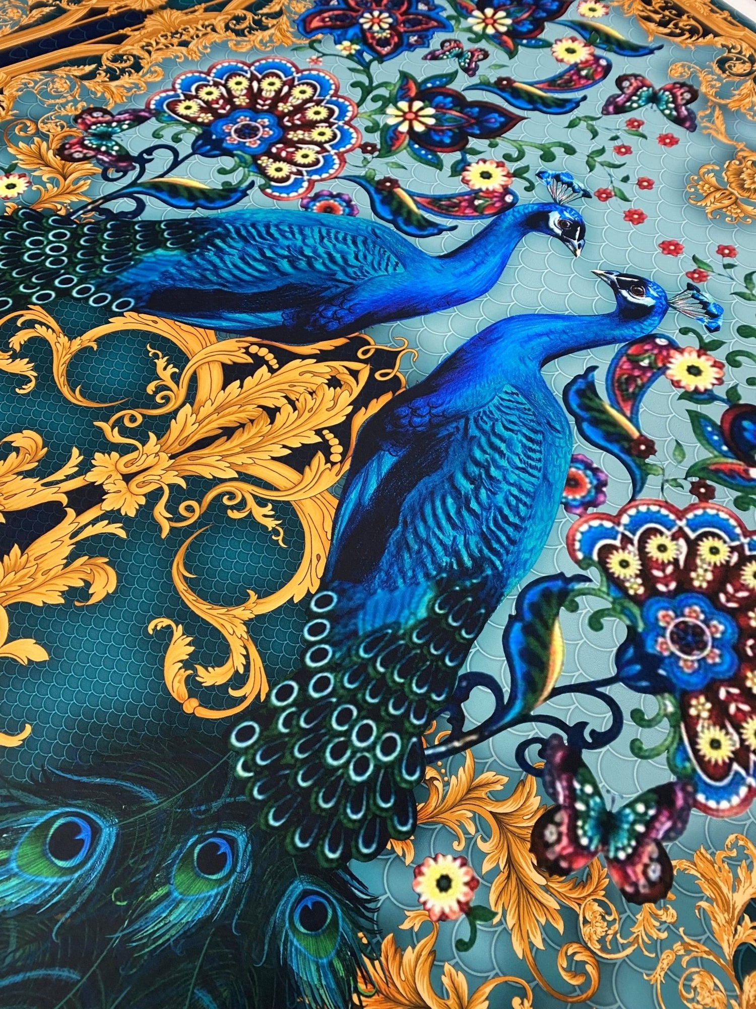 Vintage Peacock Pattern Fabric - Whotex Online Fabric Store