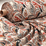 Warm Paisley Print Fabric - Whotex Fabrics London