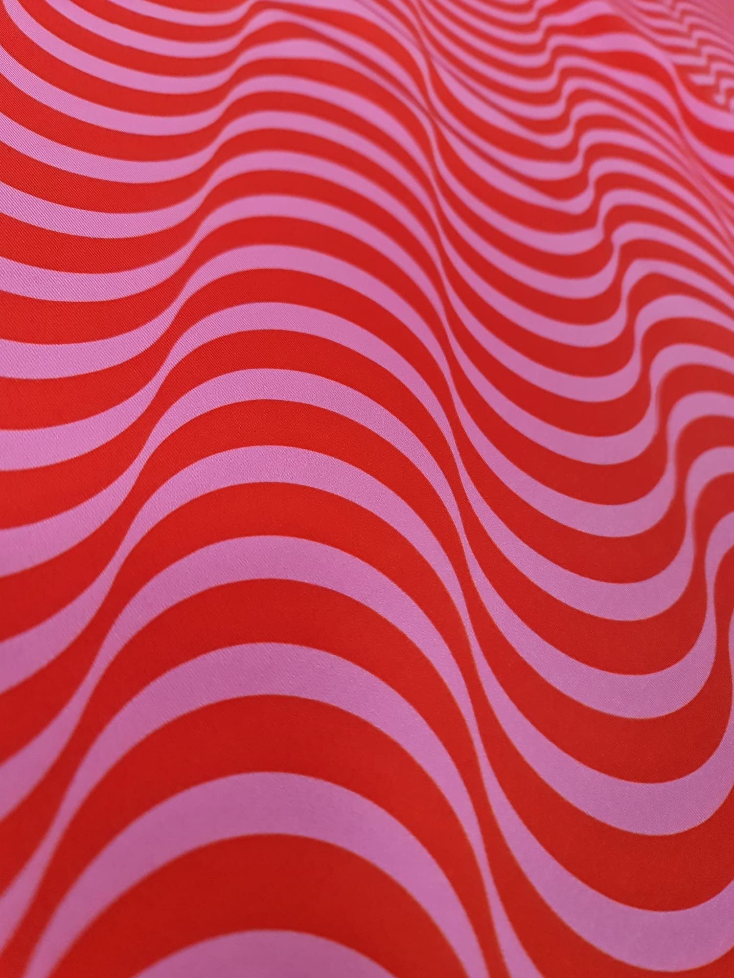 Wave Pattern Fabric,, Red pink striped Fabric - Whotex Online Fabric Store