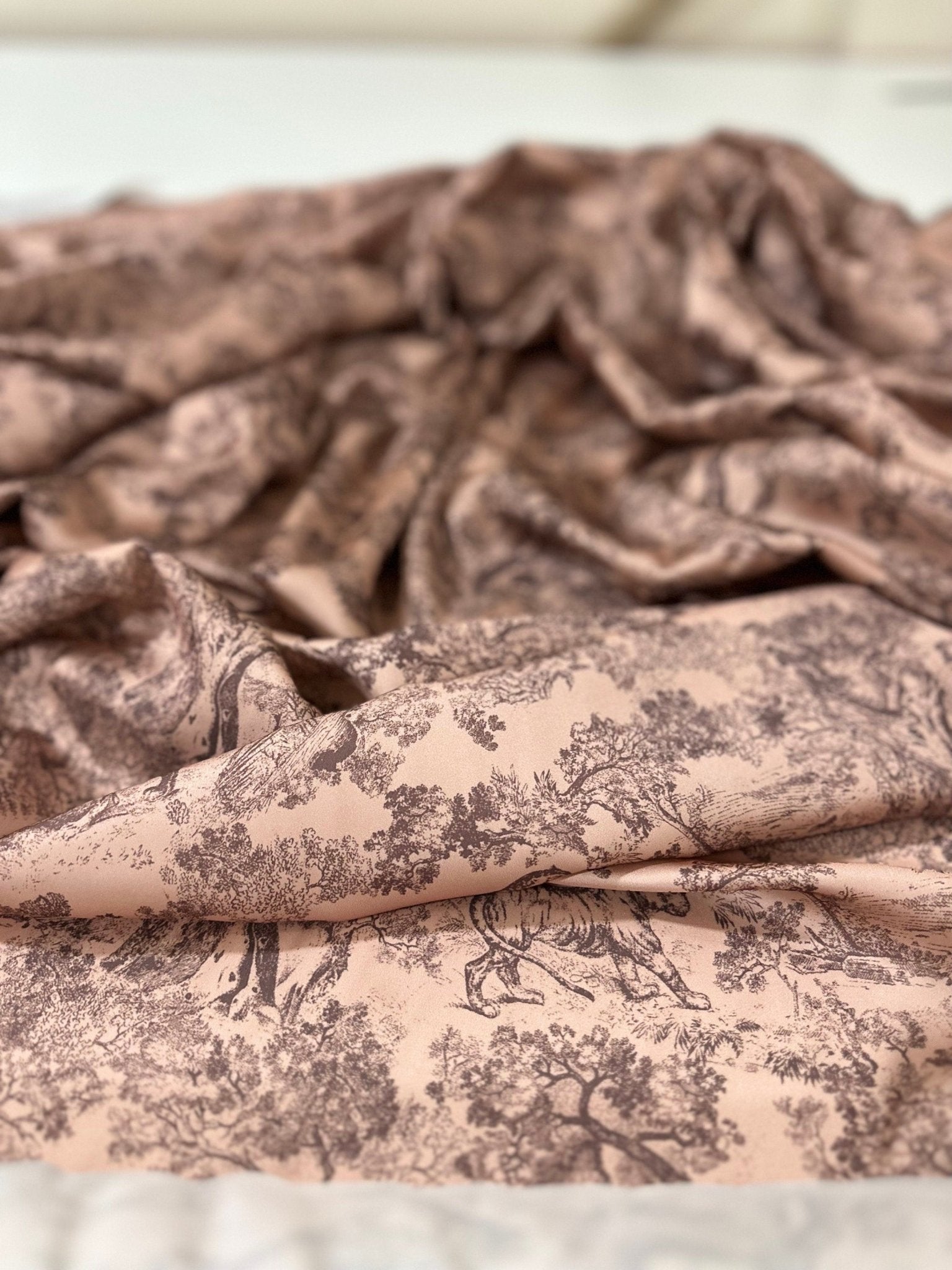 Wild Forest Pattern Fabric, Brown Beige Animal Pattern Fabric - Whotex Online Fabric Store