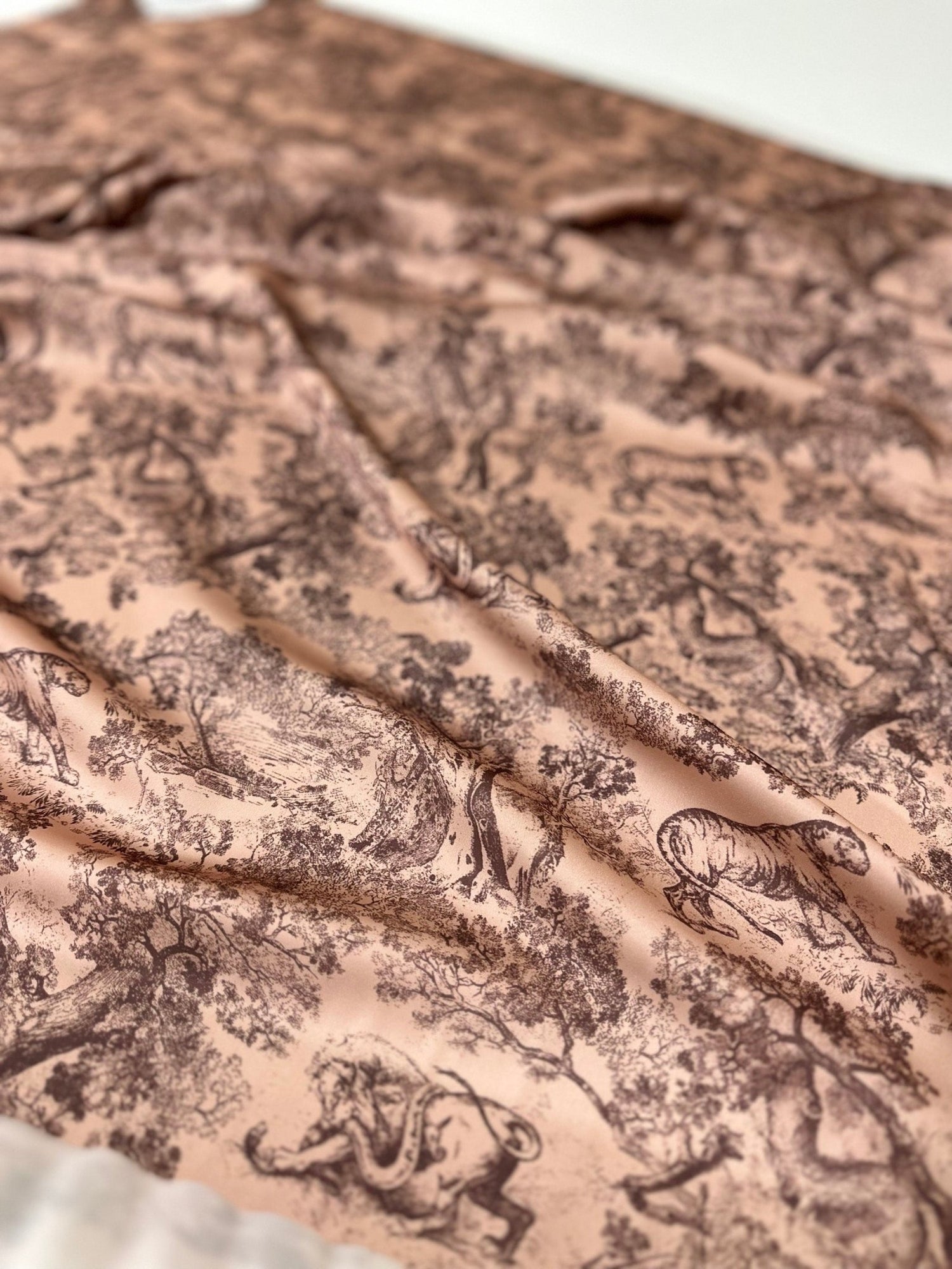Wild Forest Pattern Fabric, Brown Beige Animal Pattern Fabric - Whotex Online Fabric Store
