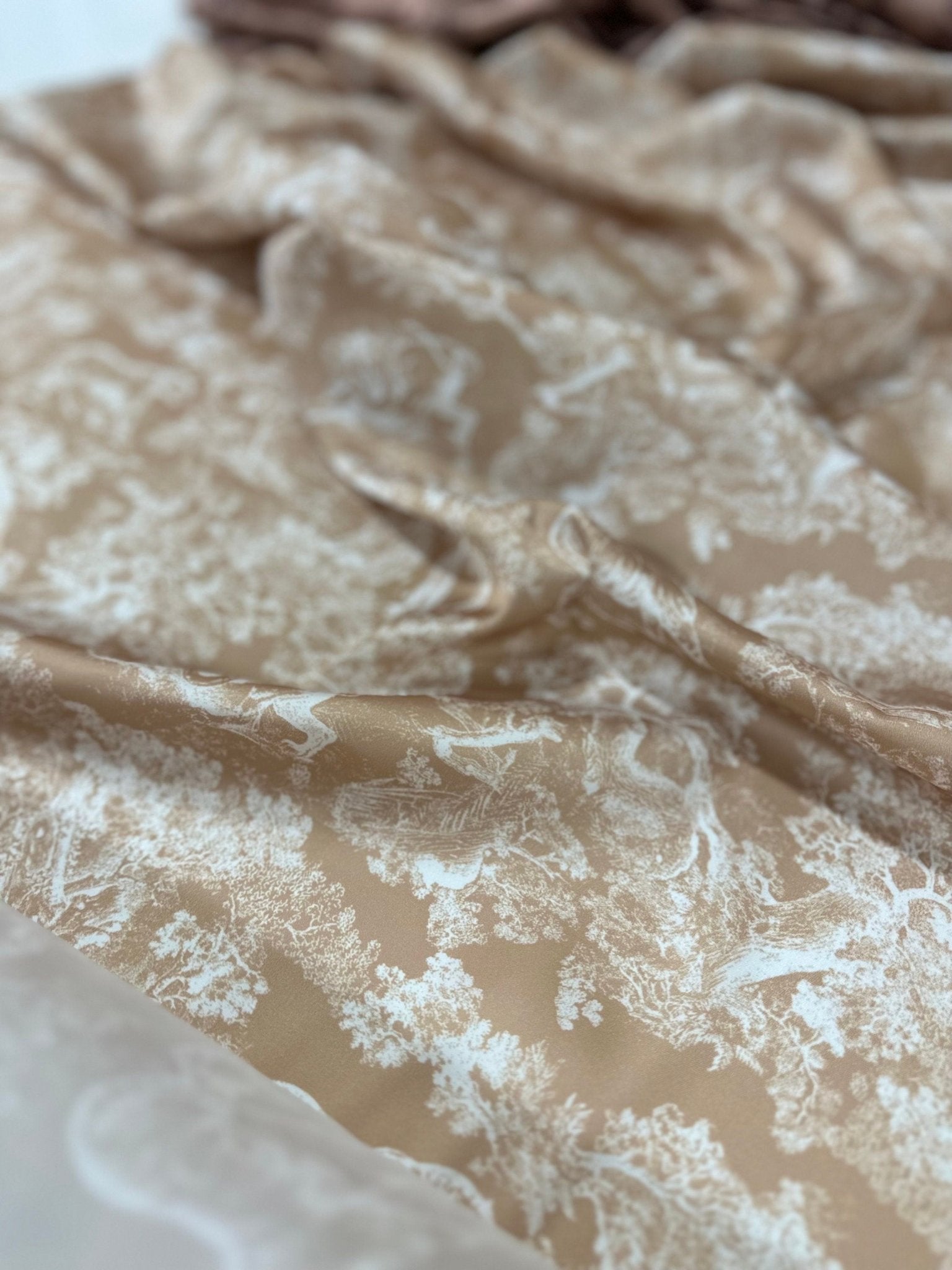 Wild Forest Pattern Fabric, Sand White Animal Pattern Fabric - Whotex Online Fabric Store