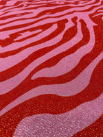 Zebra Pattern Spandex Lurex Fabric, 4 - Way Stretch Fabric - Whotex Online Fabric Store