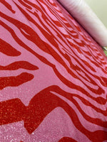 Zebra Pattern Spandex Lurex Fabric, 4 - Way Stretch Fabric - Whotex Online Fabric Store