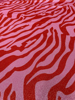 Zebra Pattern Spandex Lurex Fabric, 4 - Way Stretch Fabric - Whotex Online Fabric Store