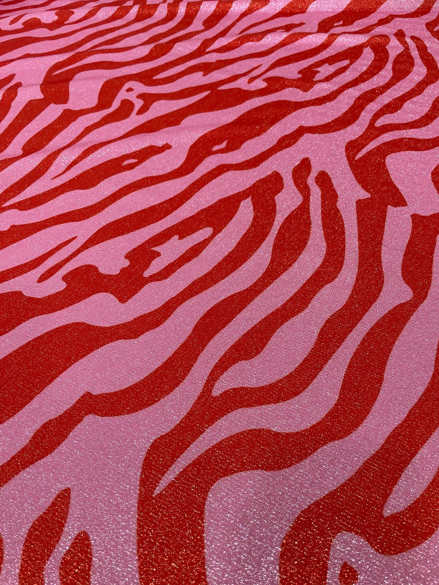 Zebra Pattern Spandex Lurex Fabric, 4 - Way Stretch Fabric - Whotex Online Fabric Store