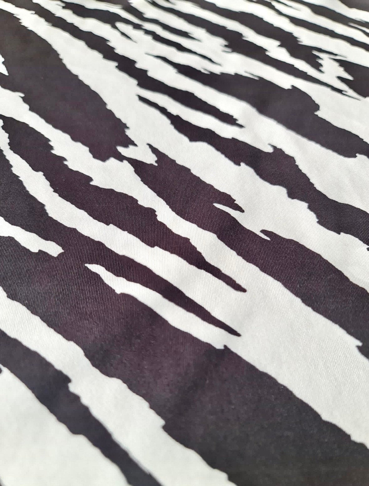 Zebra Print Fabric, spandex 4 - way stretch fabric - Whotex