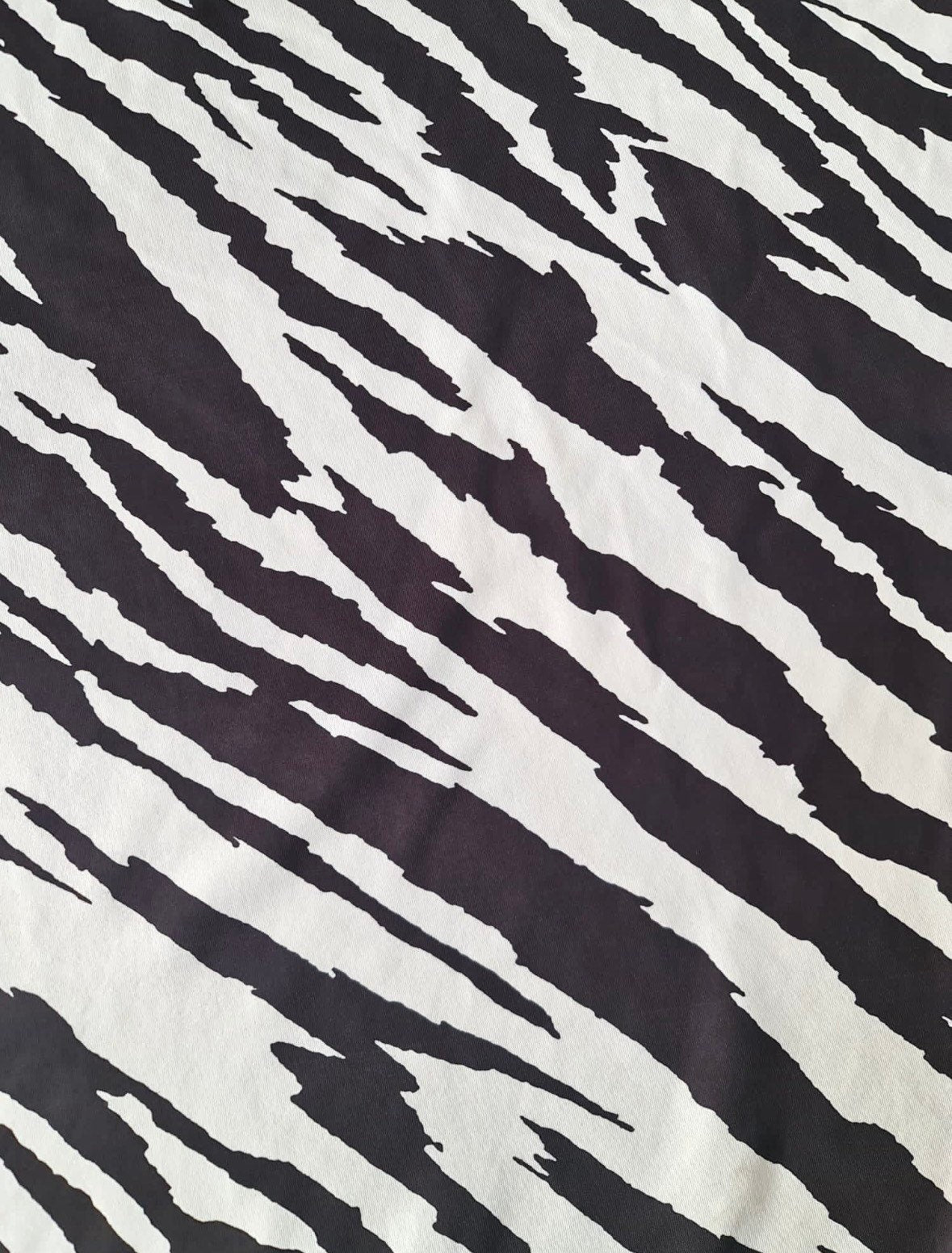 Zebra Print Fabric, spandex 4 - way stretch fabric - Whotex