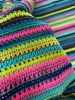 Zigzag Knit Jersey fabric, Black and Yellow jersey, luxury fabric, italian striped , dress, swimwear, pareo, shirt, craft, blouse - Whotex Online Fabric Store