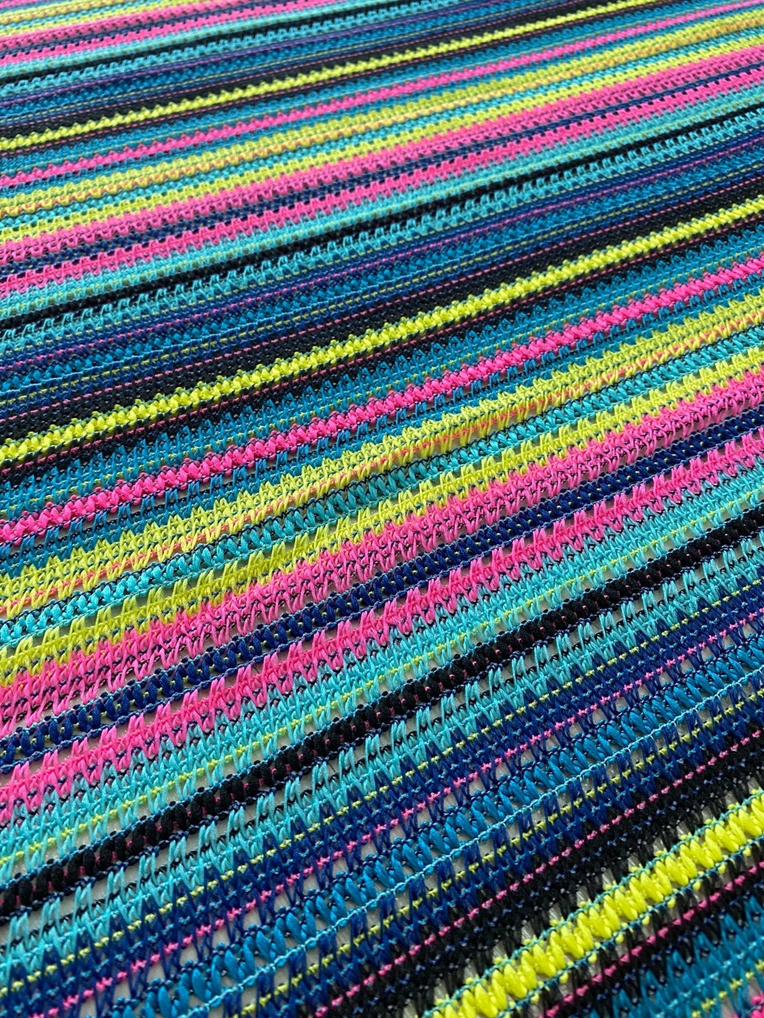 Zigzag Knit Jersey fabric, Black and Yellow jersey, luxury fabric, italian striped , dress, swimwear, pareo, shirt, craft, blouse - Whotex Online Fabric Store