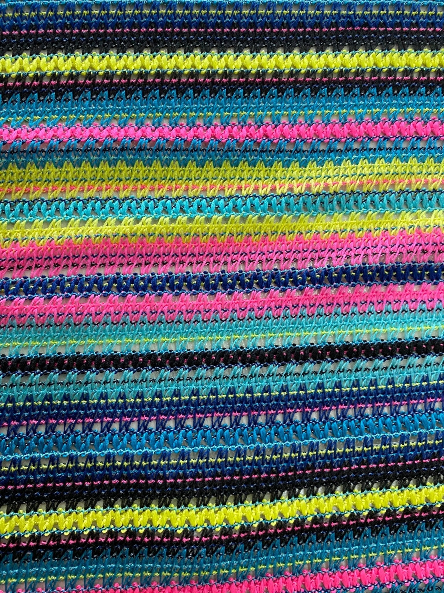 Zigzag Knit Jersey fabric, Black and Yellow jersey, luxury fabric, italian striped , dress, swimwear, pareo, shirt, craft, blouse - Whotex Online Fabric Store