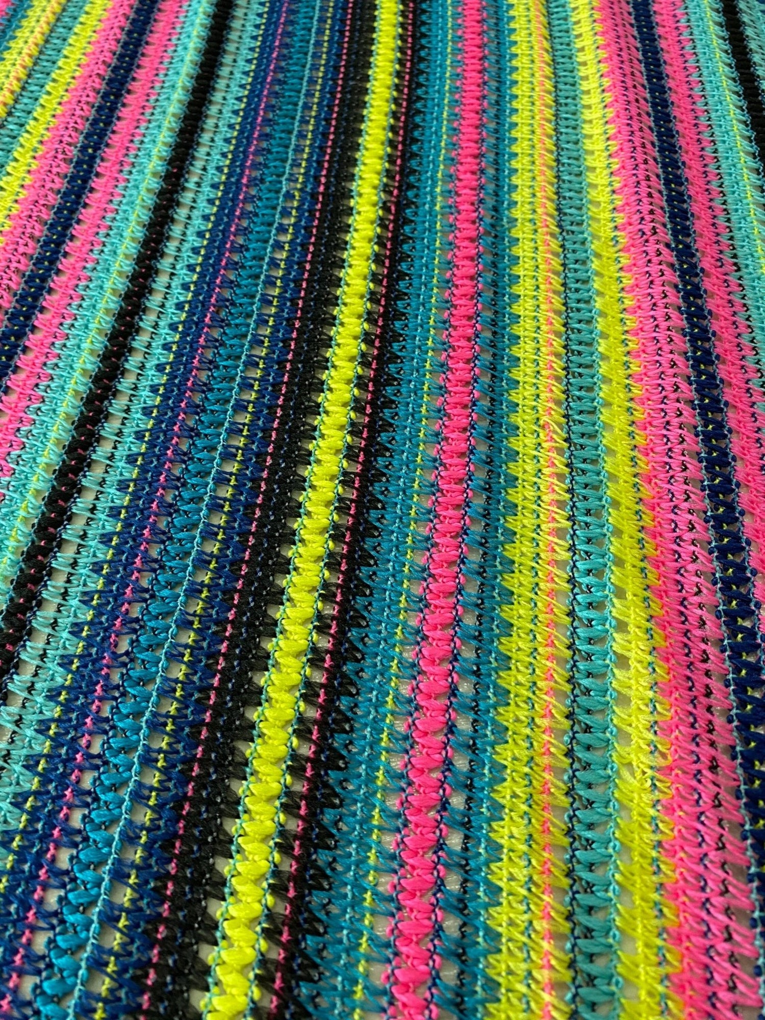 Zigzag Knit Jersey fabric, Black and Yellow jersey, luxury fabric, italian striped , dress, swimwear, pareo, shirt, craft, blouse - Whotex Online Fabric Store