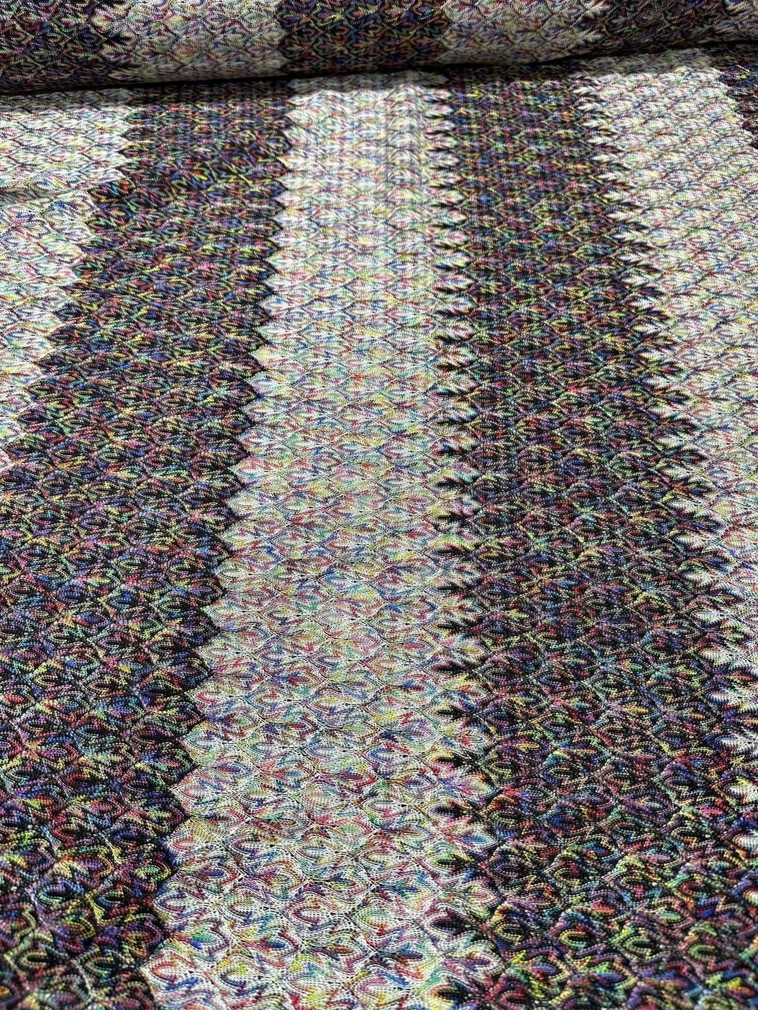 Zigzag Knit Jersey fabric, Black White knit jersey , Chevron luxury fabric, italian Fabric, dress, swimwear, pareo, shirt, craft, - Whotex Online Fabric Store