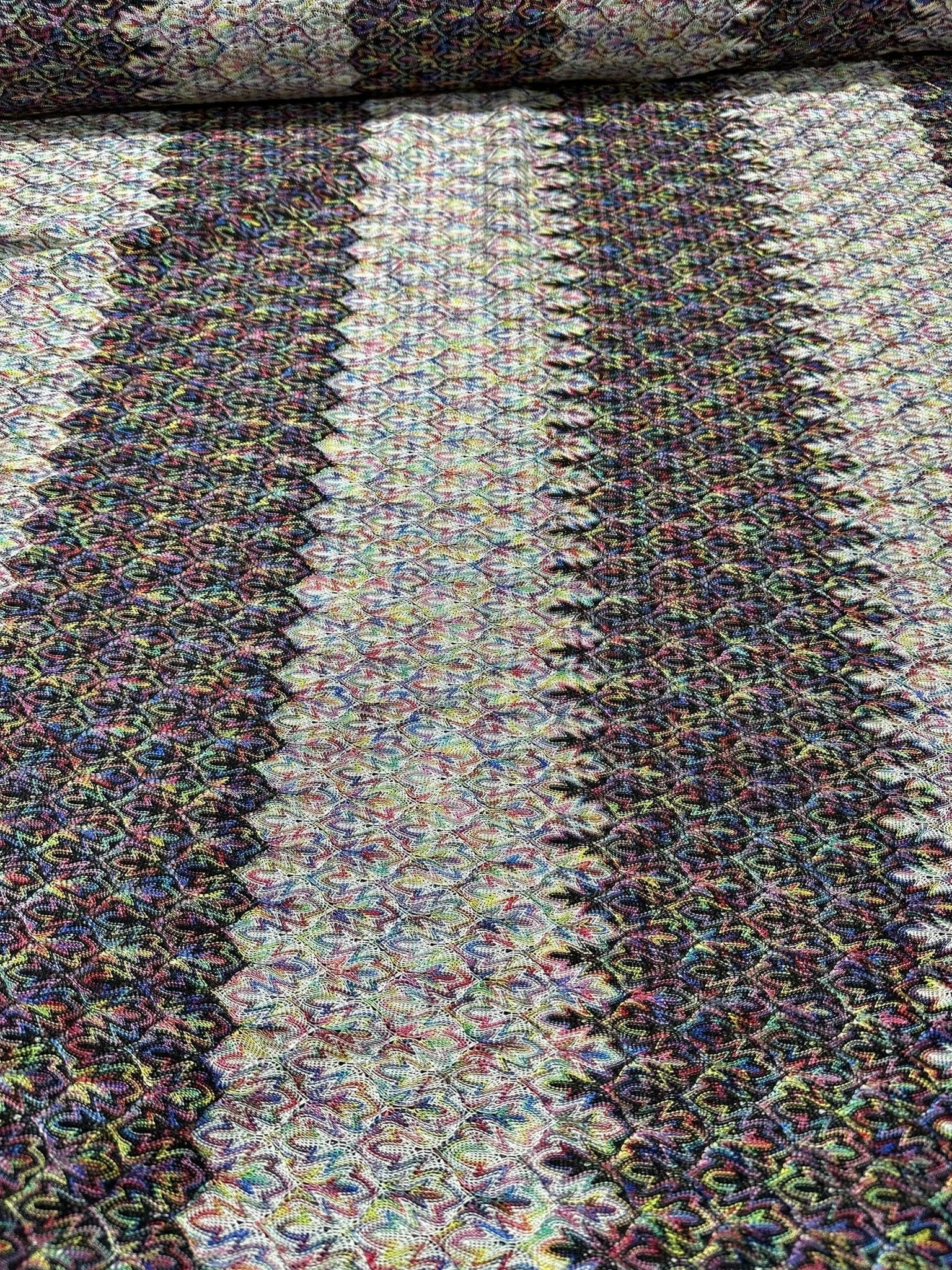 Zigzag Knit Jersey fabric, Black White knit jersey , Chevron luxury fabric, italian Fabric, dress, swimwear, pareo, shirt, craft, - Whotex Online Fabric Store