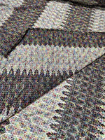 Zigzag Knit Jersey fabric, Black White knit jersey , Chevron luxury fabric, italian Fabric, dress, swimwear, pareo, shirt, craft, - Whotex Online Fabric Store