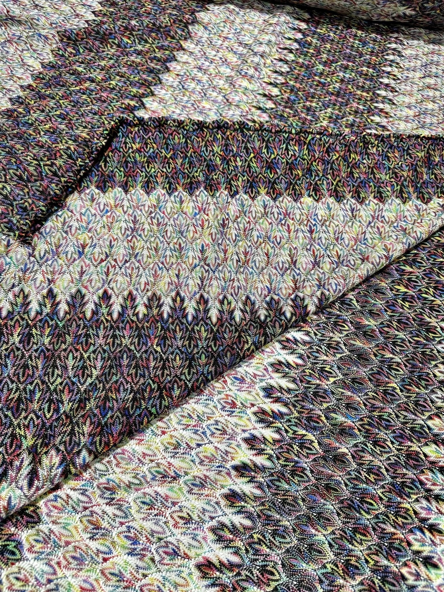 Zigzag Knit Jersey fabric, Black White knit jersey , Chevron luxury fabric, italian Fabric, dress, swimwear, pareo, shirt, craft, - Whotex Online Fabric Store