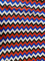 Zigzag Knit Jersey fabric, luxury fabric, italian Fabric, dress, swimwear, pareo, shirt, craft, blouse, blue red black sugar pink color - Whotex Online Fabric Store