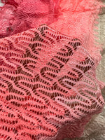 Zigzag Knit Jersey fabric, luxury fabric, italian Fabric, dress, swimwear, pareo, shirt, craft, blouse, Pink White color Chevron Fabric - Whotex Online Fabric Store