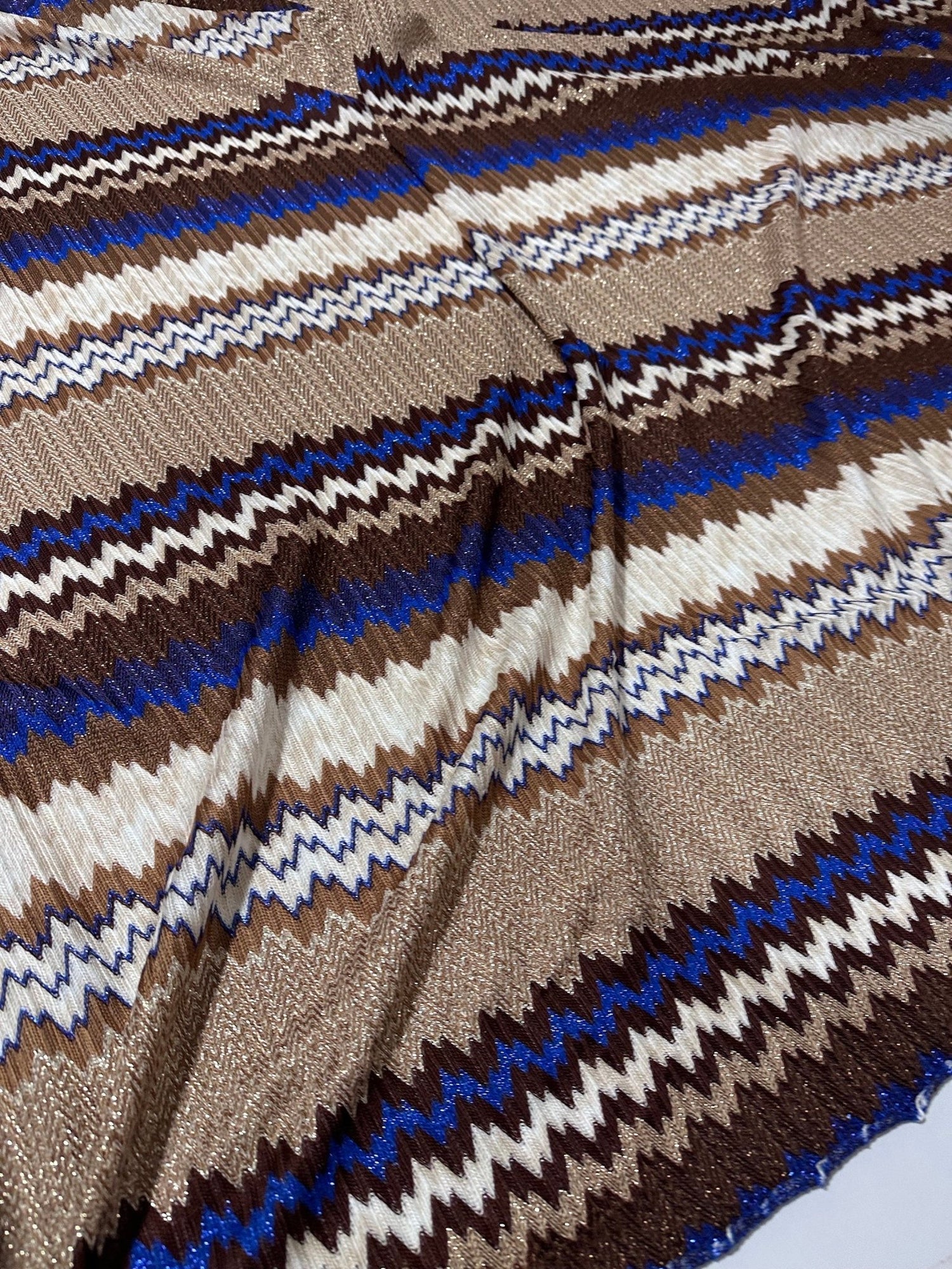 Zigzag Knit Mesh fabric, Shimmer Elastic jersey - Whotex Online Fabric Store