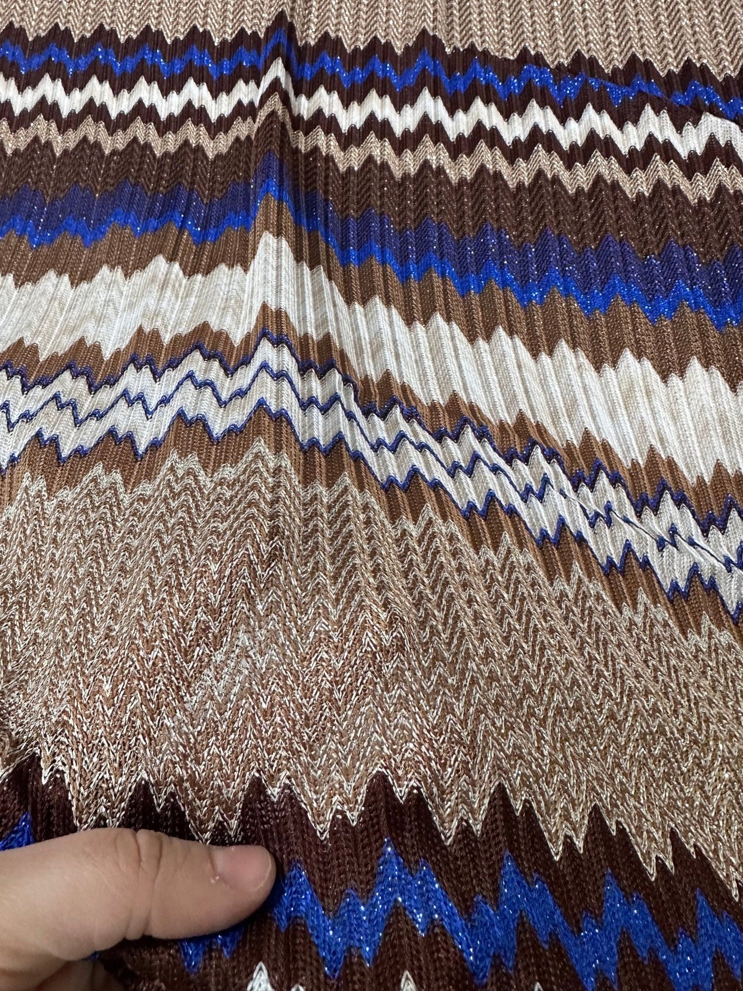Zigzag Knit Mesh fabric, Shimmer Elastic jersey - Whotex Online Fabric Store