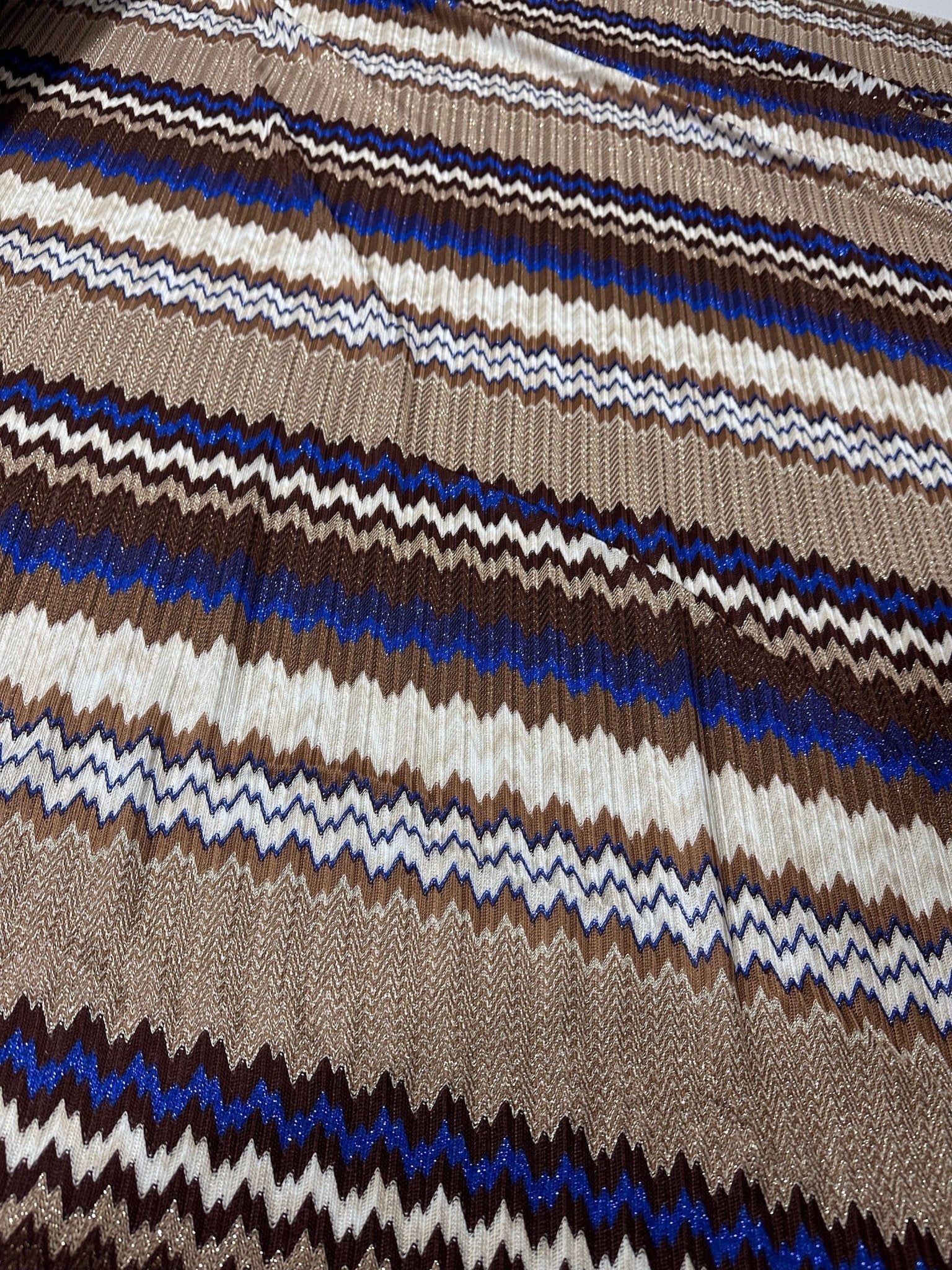 Zigzag Knit Mesh fabric, Shimmer Elastic jersey - Whotex Online Fabric Store