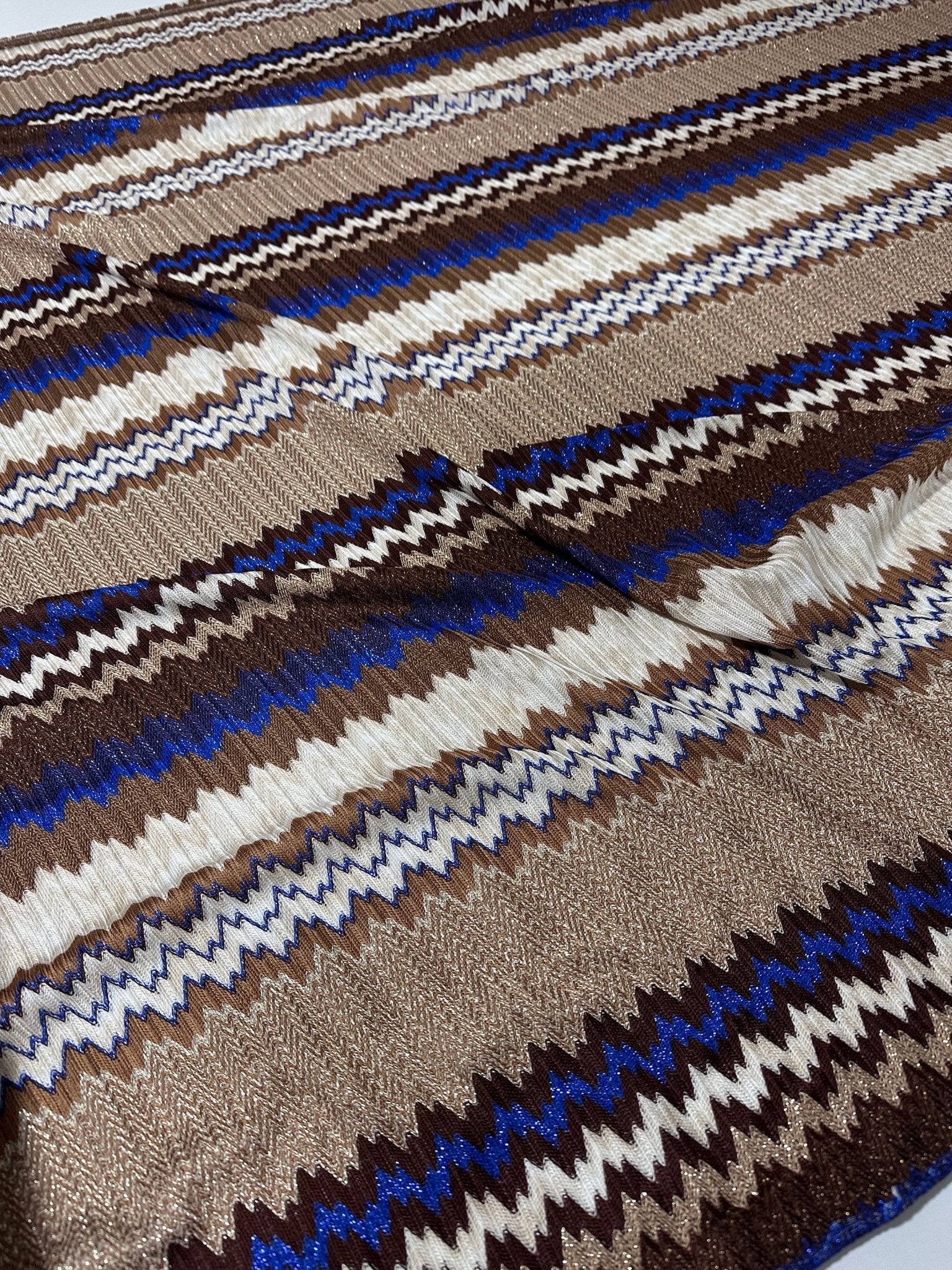Zigzag Knit Mesh fabric, Shimmer Elastic jersey - Whotex Online Fabric Store