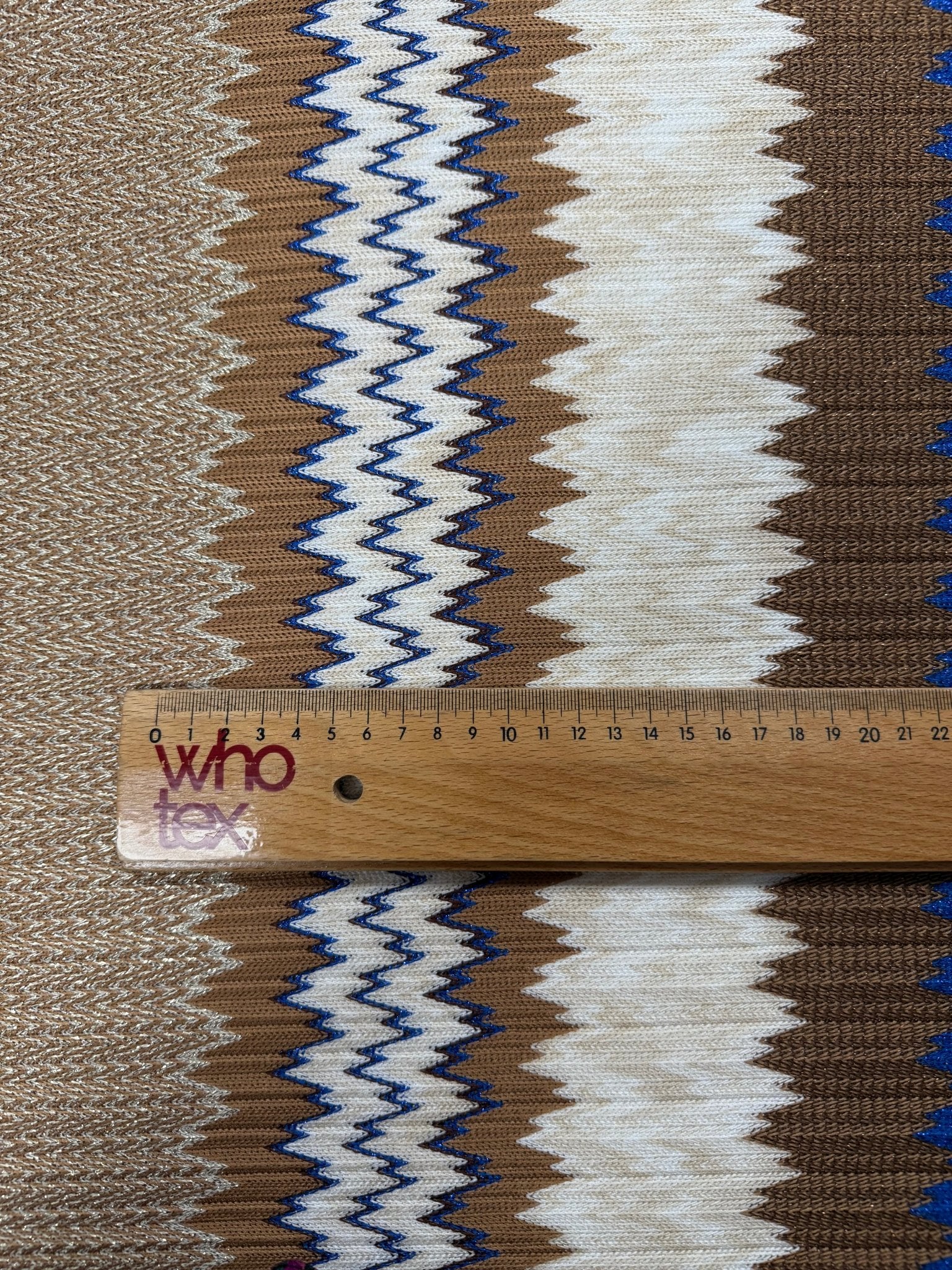 Zigzag Knit Mesh Fabric with Shimmer Elastic Jersey for Fashion Apparel - Whotex Fabrics London