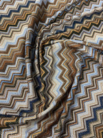 Zigzag Lurex Knit Fabric - Whotex Fabrics London